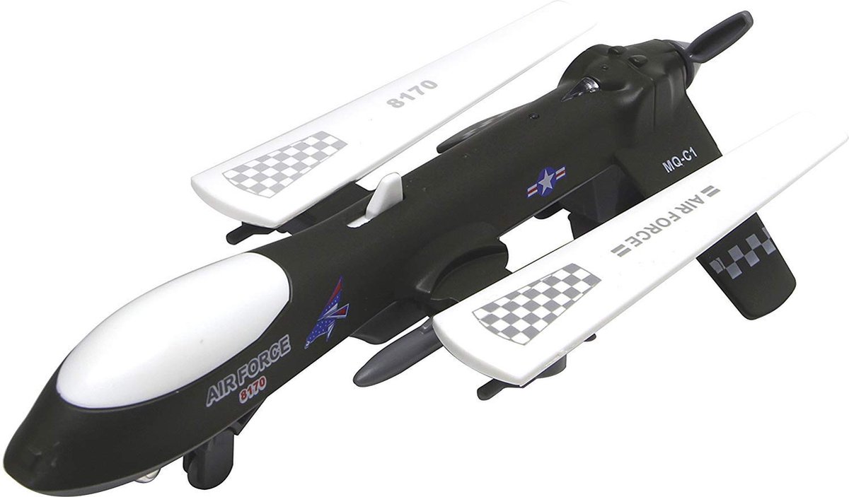 Gevechtsvliegtuig Onbemand Airforce 8170 MQ-C1 WA Zwart / Groen