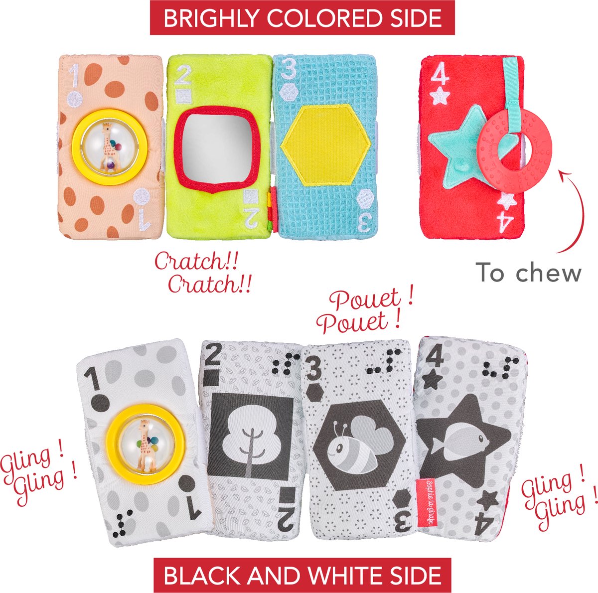 Sophie de giraf sensory activiteitenkaarten