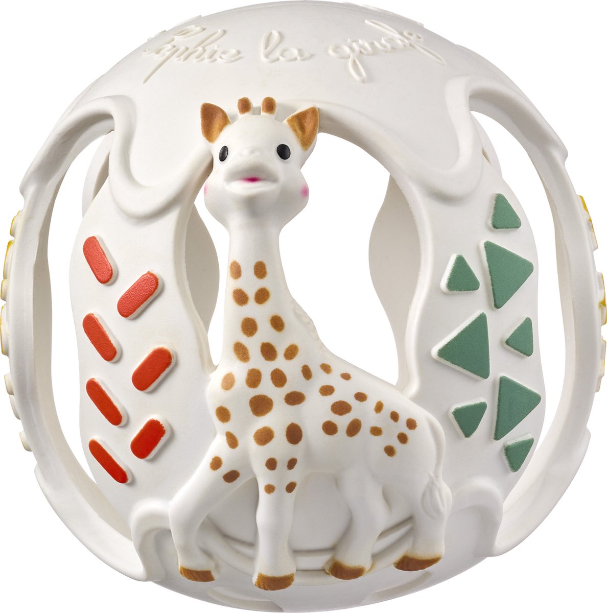 Sophie de giraf sensory bijtbal - baby speelgoed - vanaf 3 maanden - 100% natuurlijk rubber