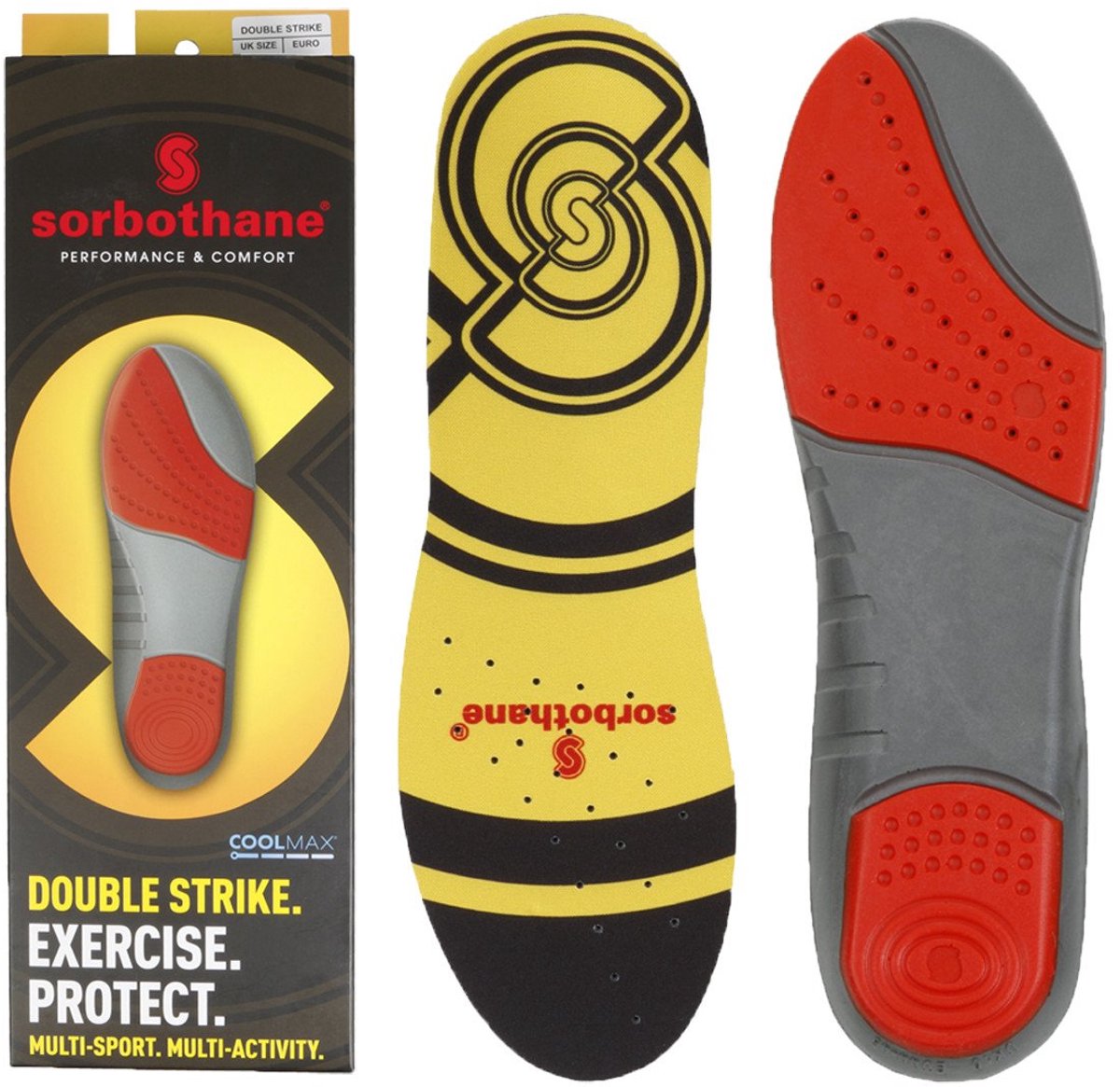 Sorbothane Dubbele Schok Inlegzolen.