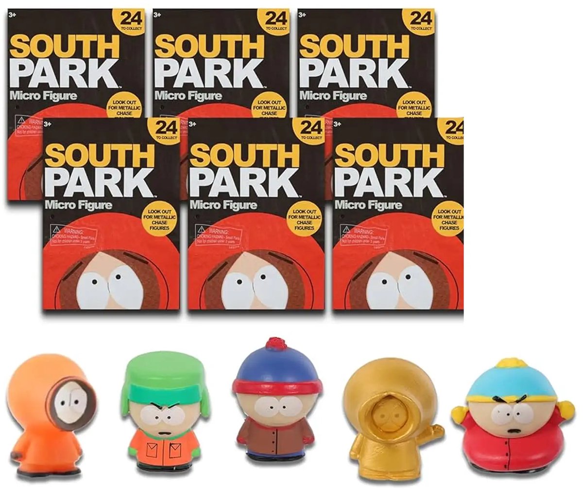 South Park mini verzamelfiguur - 1 exemplaar - Blind Bag - Spaar ze allemaal - Film - Serie - Merchandise - 3 cm groot