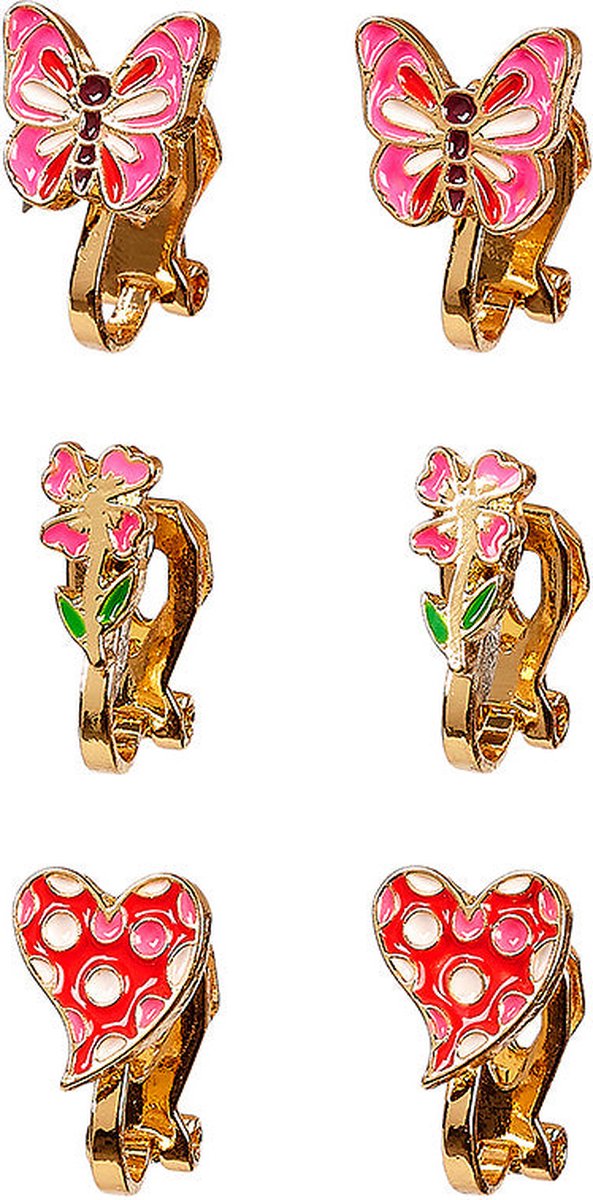 Souza Oorclipjes Finelie (3 paar/kaartje, 1 kaartje).