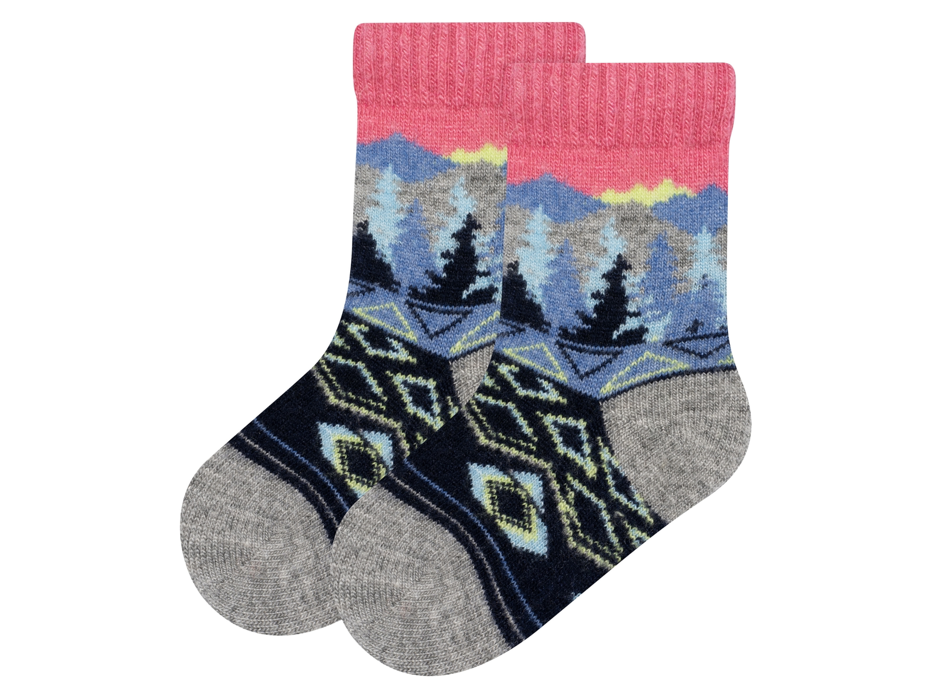 Soxo 1 paar kindersokken (23-26, Lichtroze)