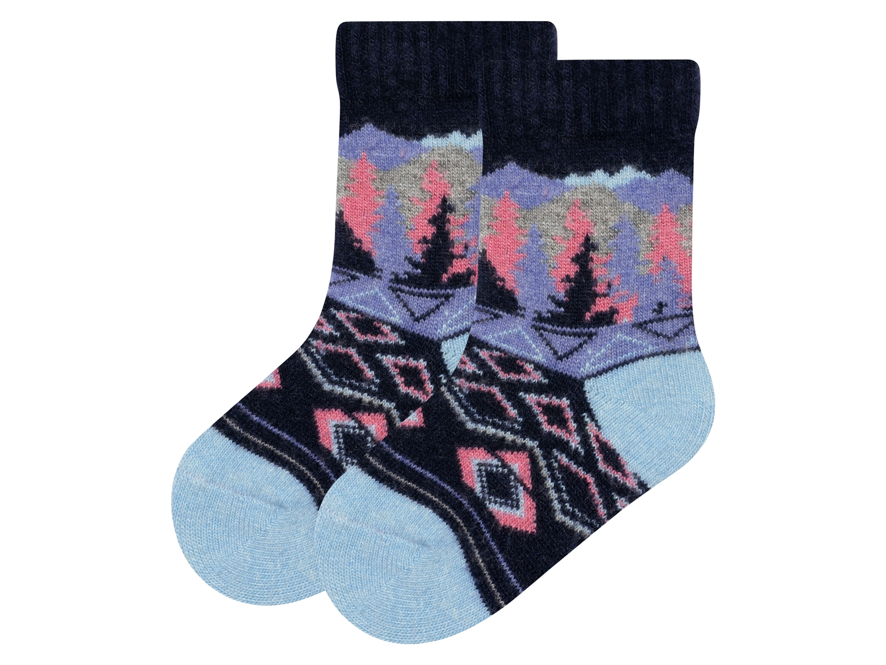 Soxo 1 paar kindersokken (27-30, Marineblauw)