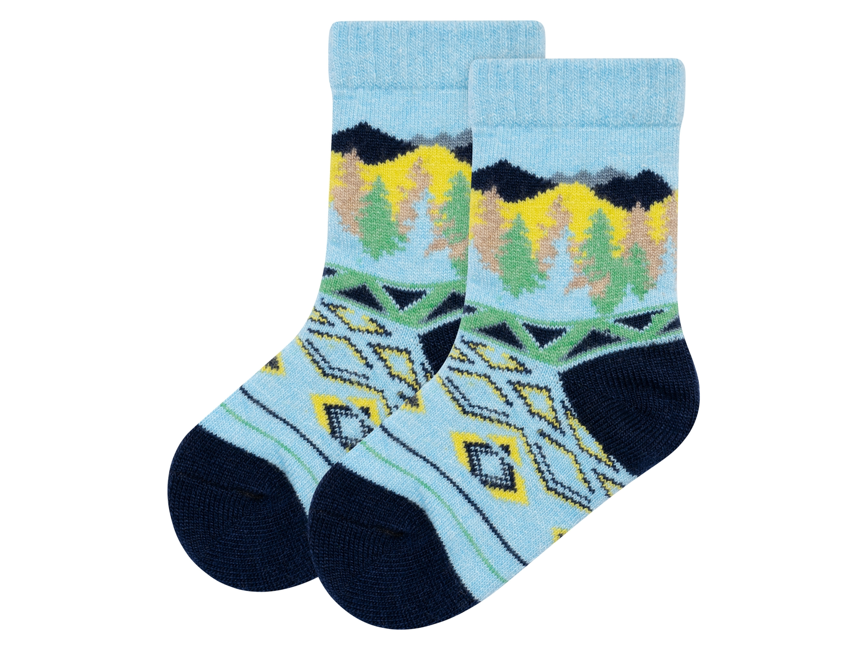 Soxo 1 paar kindersokken (27-30, Turquoise)