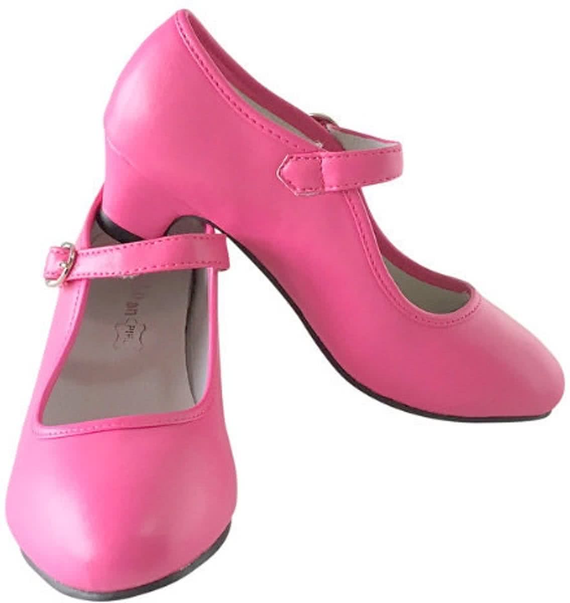 Anna schoenen roze/Spaanse Prinsessen schoenen maat 34 (binnenmaat 22 cm) bij jurk