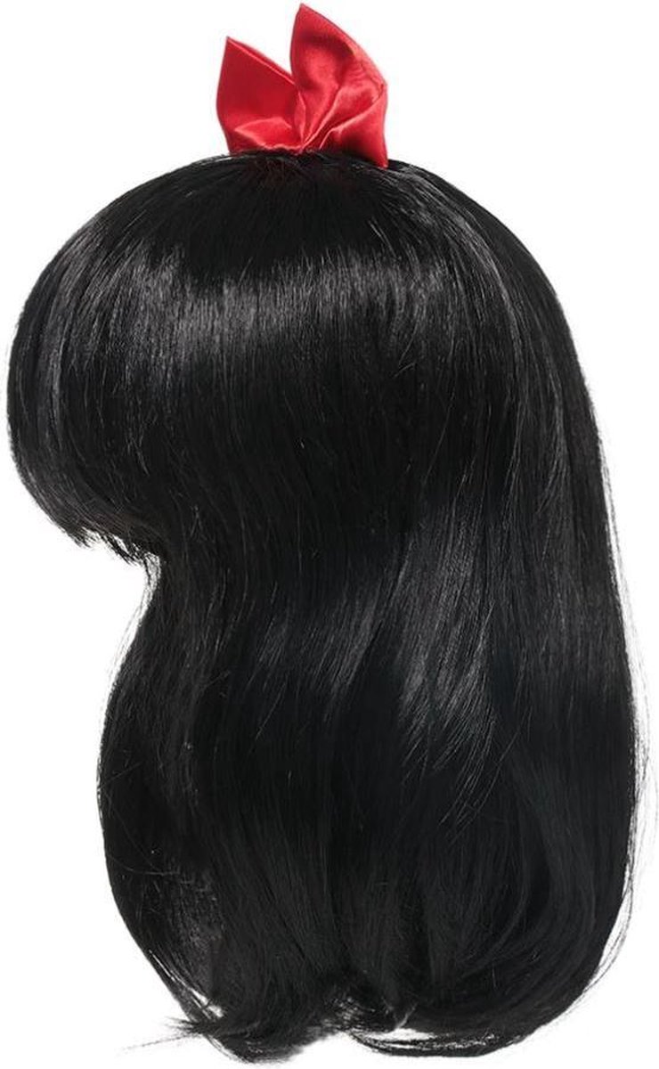 Sneeuwwitje pruik kinderen jurk meisje sprookje prinsessen verkleedkleding