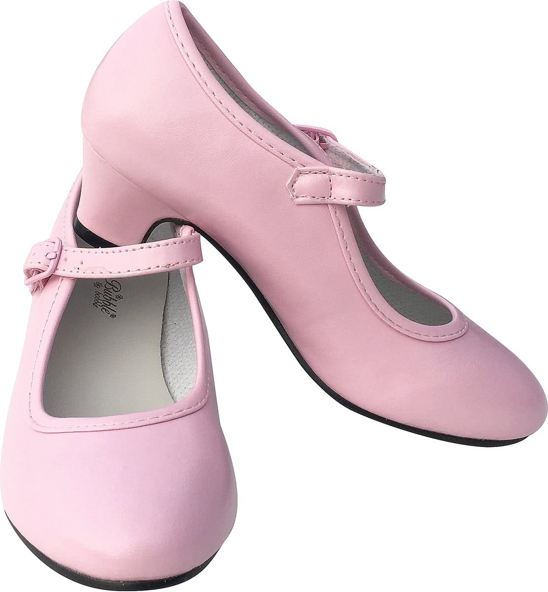 Spaanse Prinsessen schoenen licht roze maat 35  (binnenmaat 22,5 cm) bij jurk