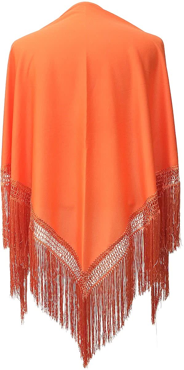 Spaanse manton/omslagdoek oranje verkleedkleding Koningsdag