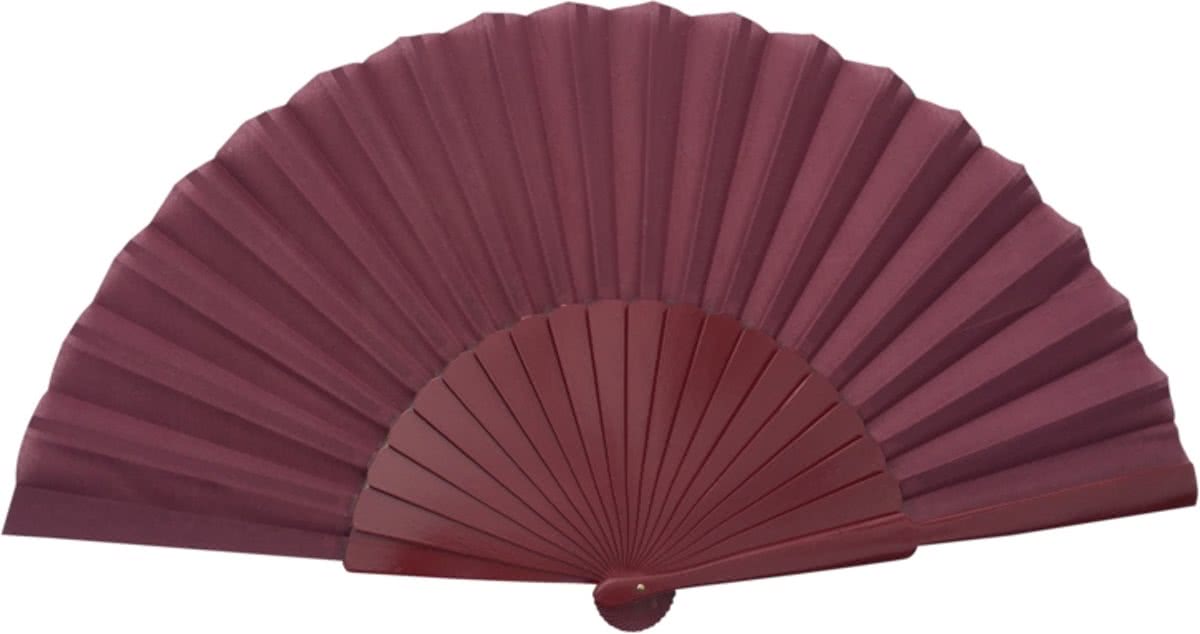 Spaanse waaier - Flamenco - XL - donkerbruin - bij jurk