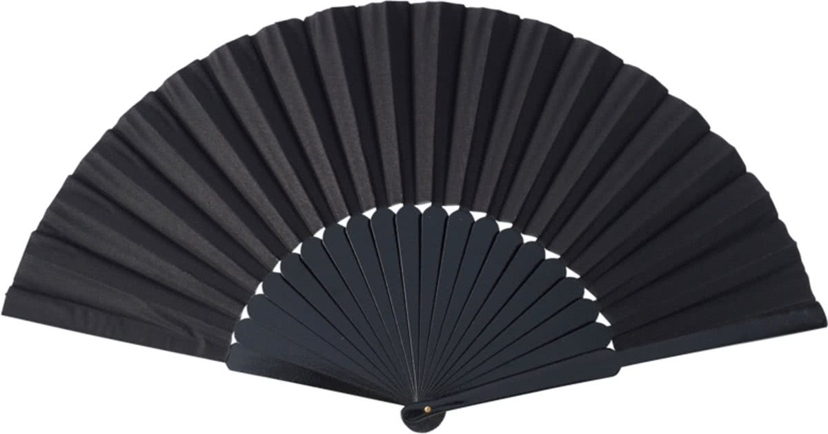 Spaanse waaier - Flamenco - XL - zwart - bij jurk