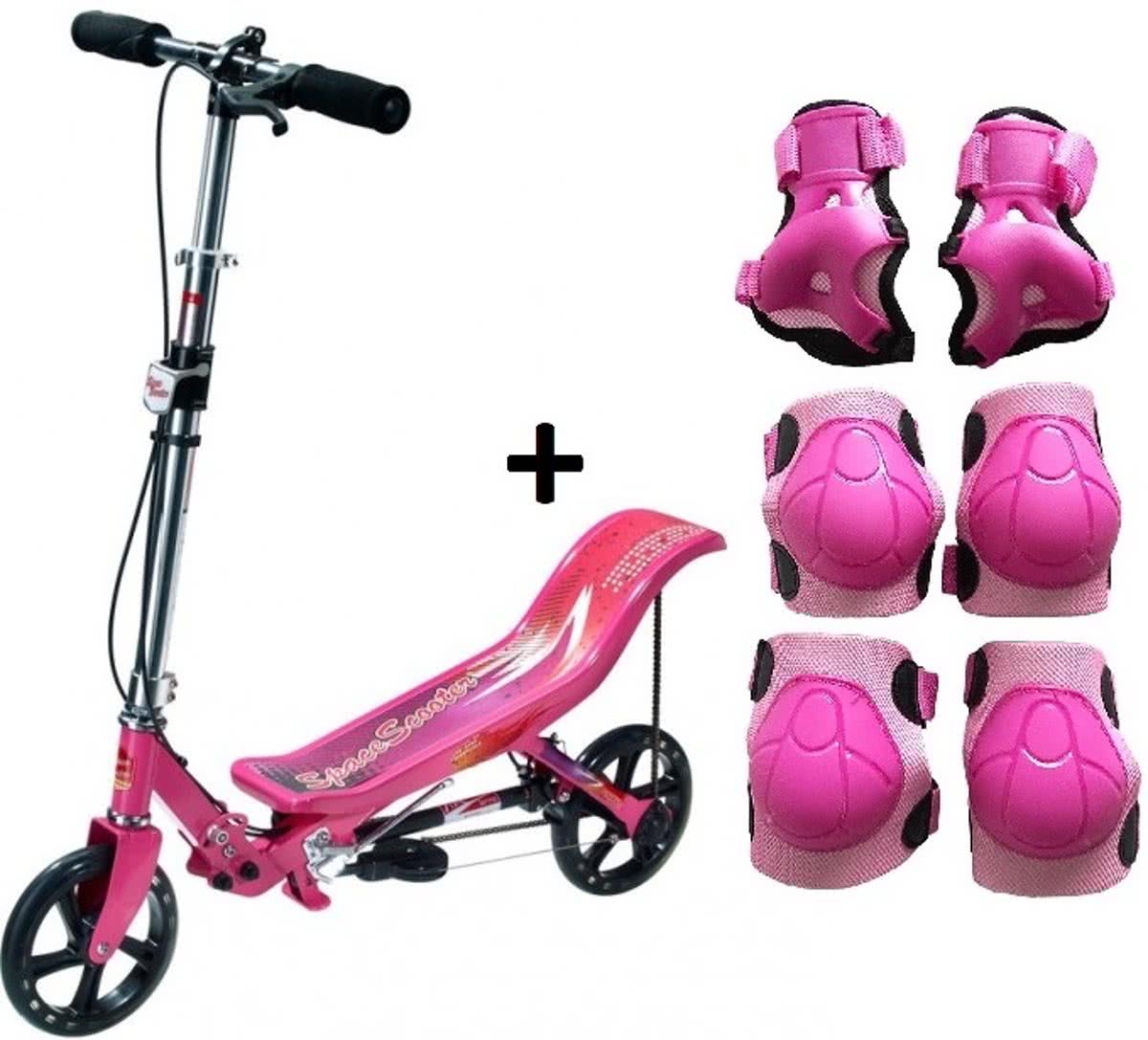 Space Scooter Nieuw Model - Step - Roze - met gratis beschermset