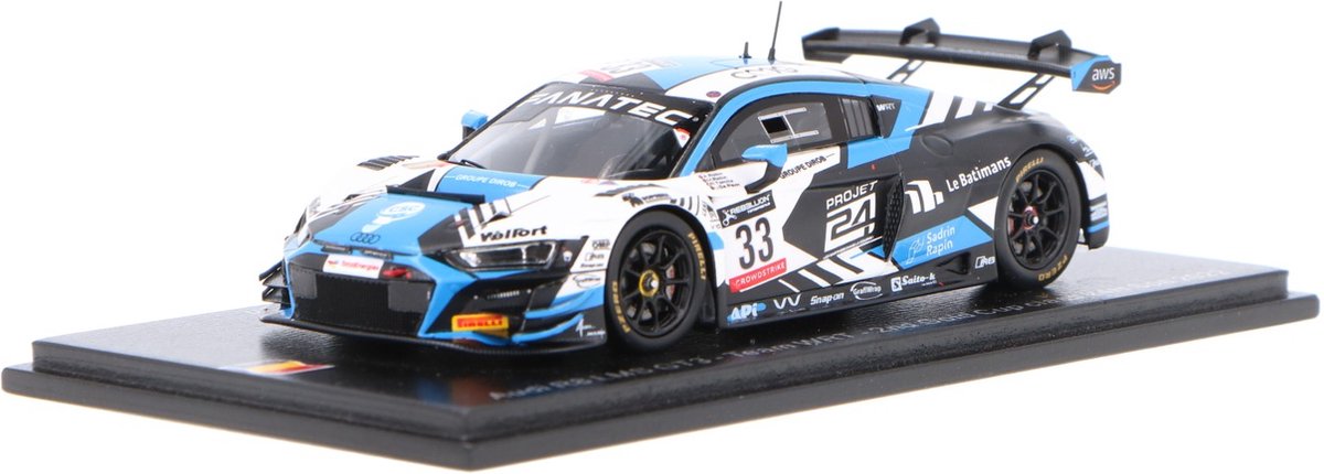 Audi R8 LMS GT3 Spark Models Modelauto 1:43 2022 Ulysse De Pauw / Arnold Robin / Maxime Robin /