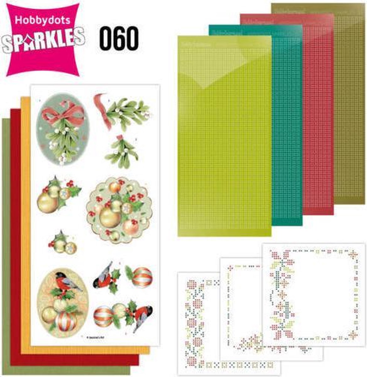   Set 60 - Jeanines Art - Christmas Baubles