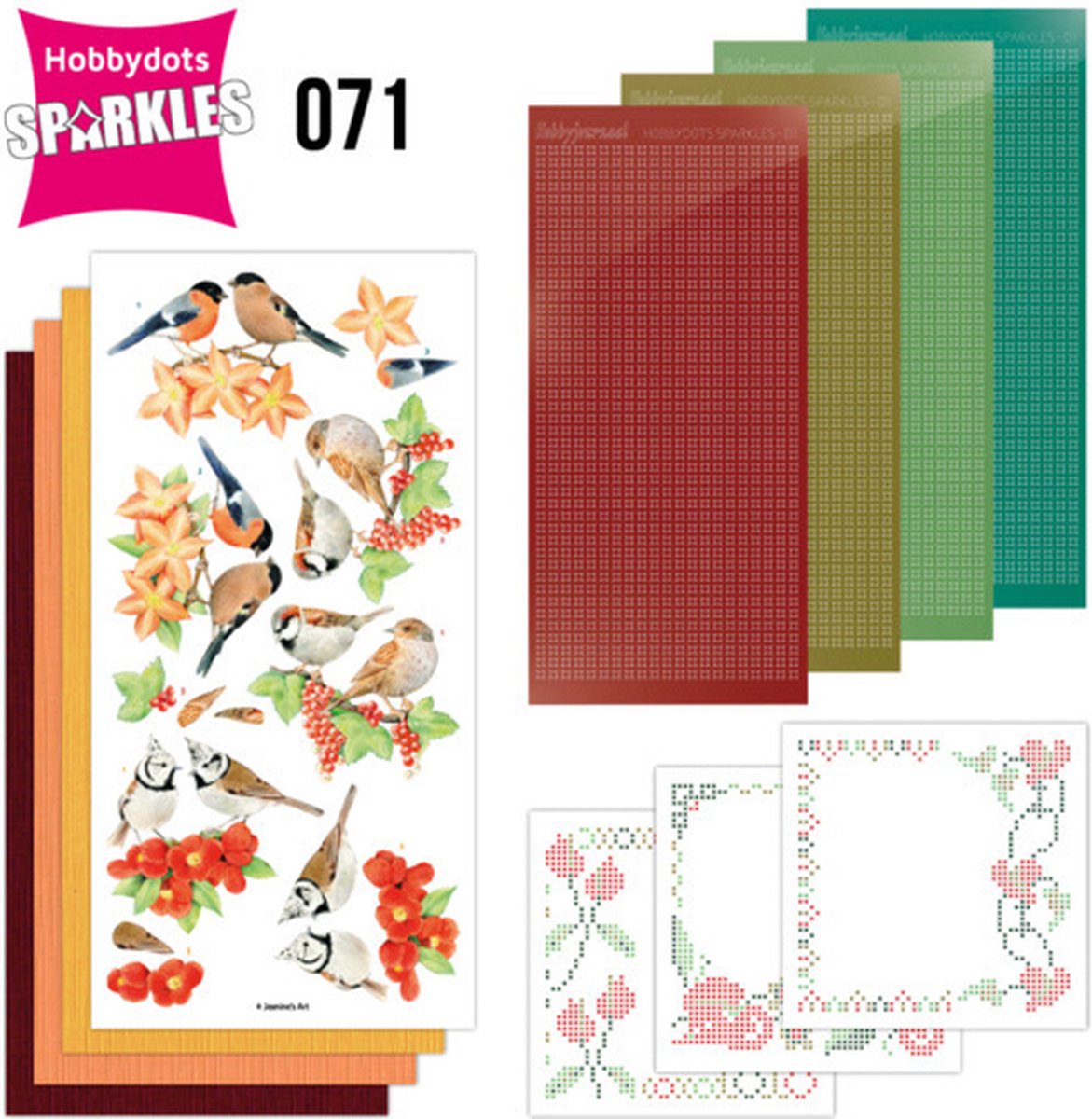 Sparkles Set 71 - Jeanines Art - Red Birds