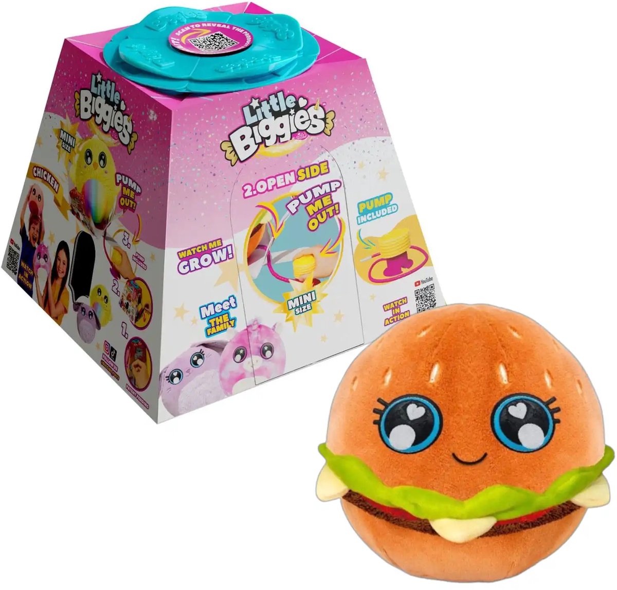 Little Biggies opblaasbare knuffel - 1 exemplaar - Spaar ze allemaal