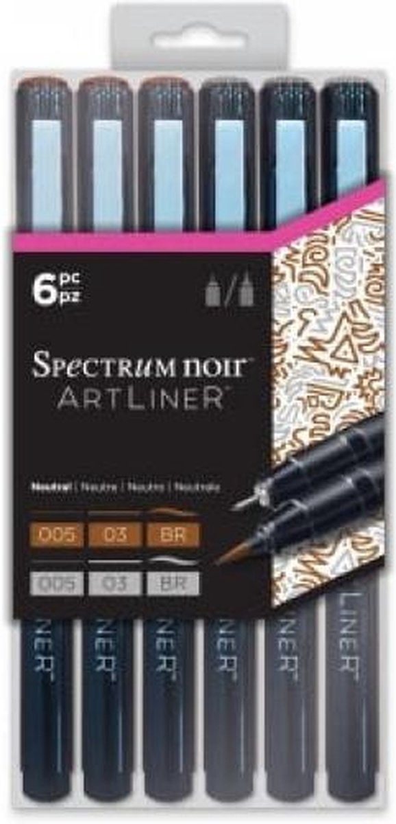 Artliners - Zwart (6 stuks)