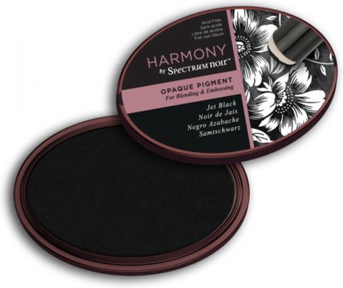   Inktkussen - Harmony Opaque Pigment - Jet Black (Pikzwart)