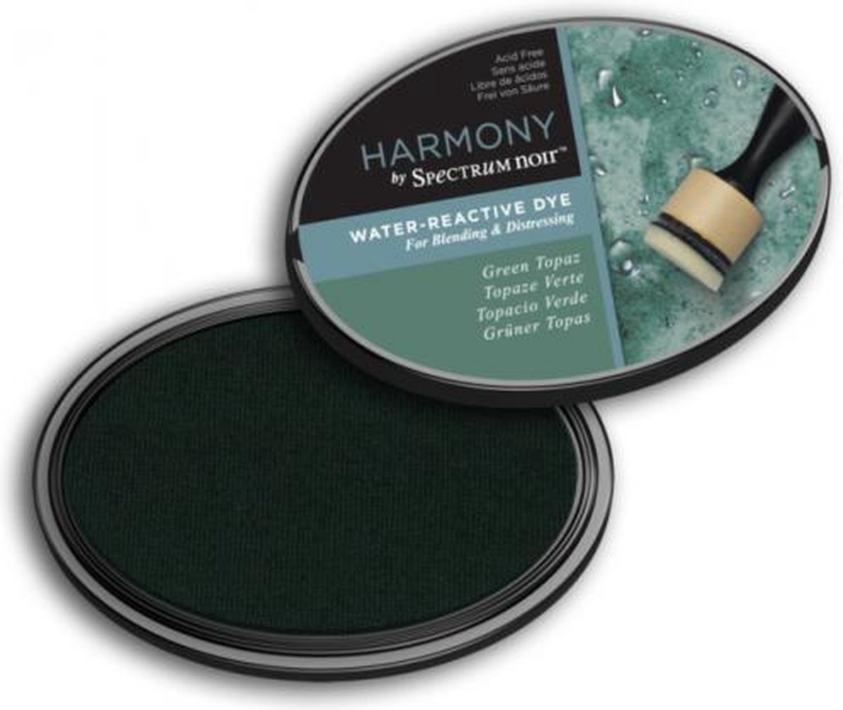 Spectrum Noir Inktkussen - Harmony Water Reactive - Green Topaz (Groene topaas)