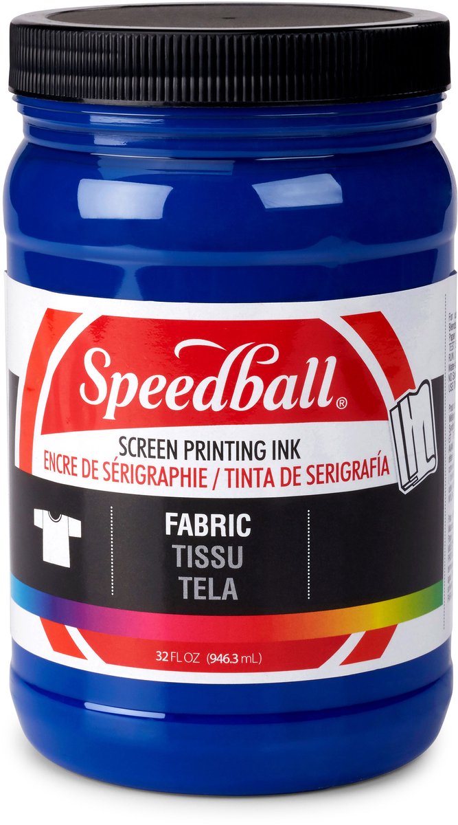Zeefdruk textiel inkt Speedball process Cyan 945 ml
