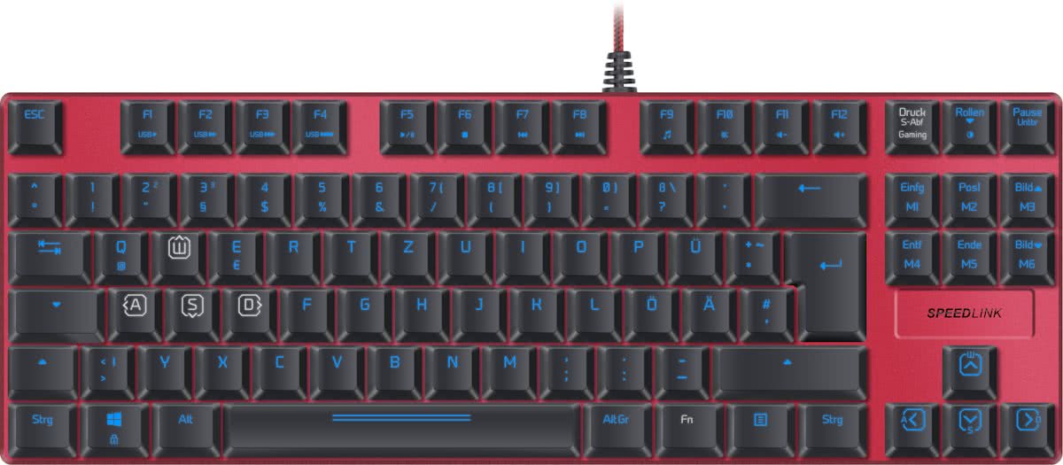 Speedlink ULTOR Illuminated - Mechanische Gaming Toetsenbord - FR Azerty