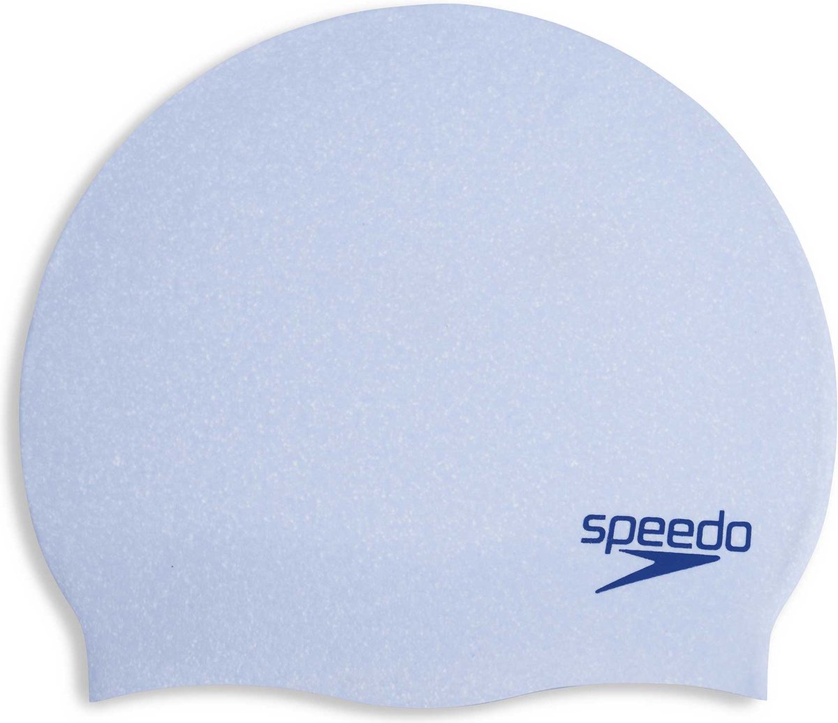 Speedo zwemcap gerecycled siliconen blauw voor volwassenen - duurzaam.