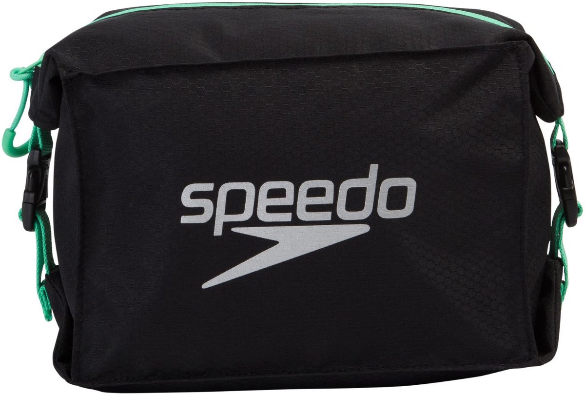 Speedo zwemtas Pool Side Bag - waterdichte sporttas zwart groen.