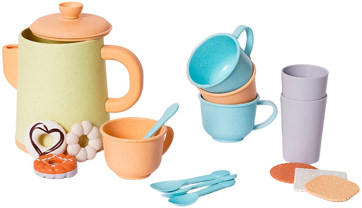   - BIOplastic Keukenset - 17-delig – Educatief Speelgoed