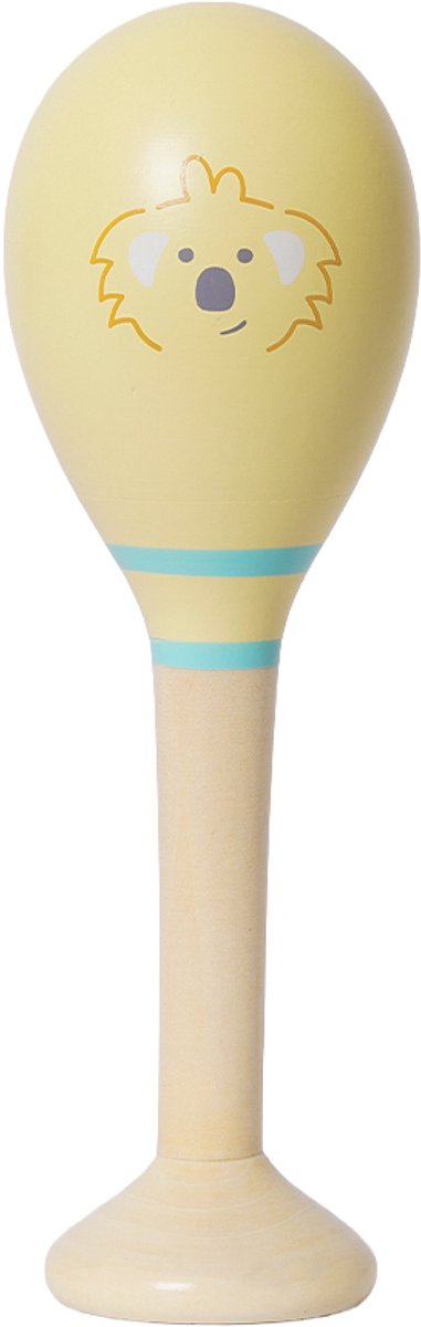 Speelgoedtopdeals - Houten Maraca Koala - Muziekinstrument voor kinderen