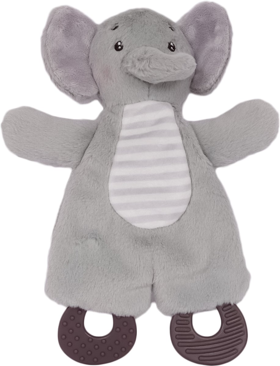Speelgoedtopdeals - Olli Olifant Knisperdoek met Bijtring - 25 cm