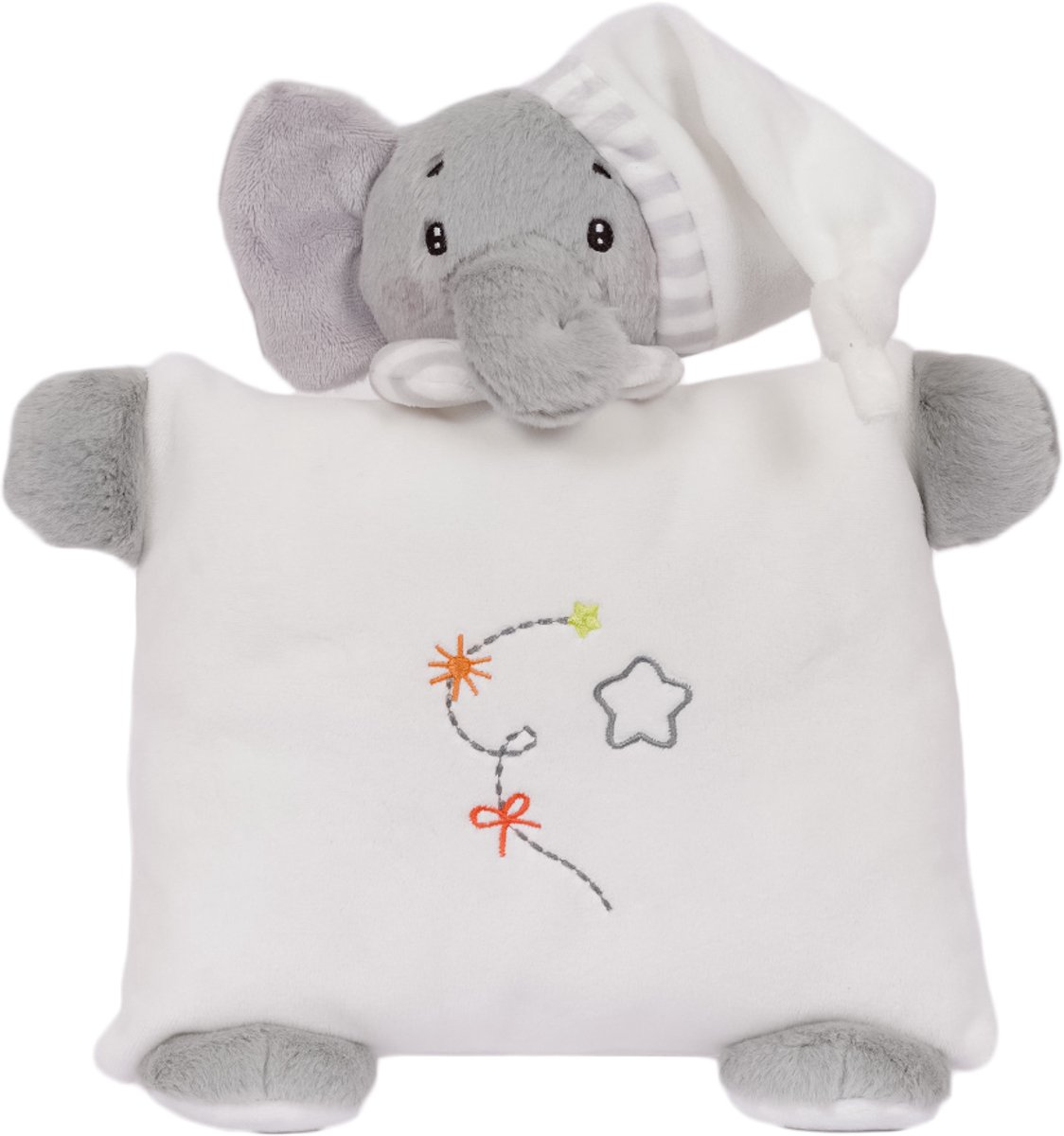 Speelgoedtopdeals - Pluche Knuffel Kussen - Olli Olifant - 27 cm