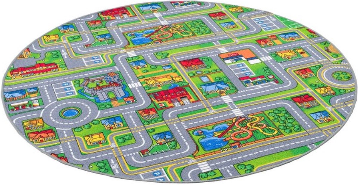 Rond Stratenplan Speelkleed 200cm rond