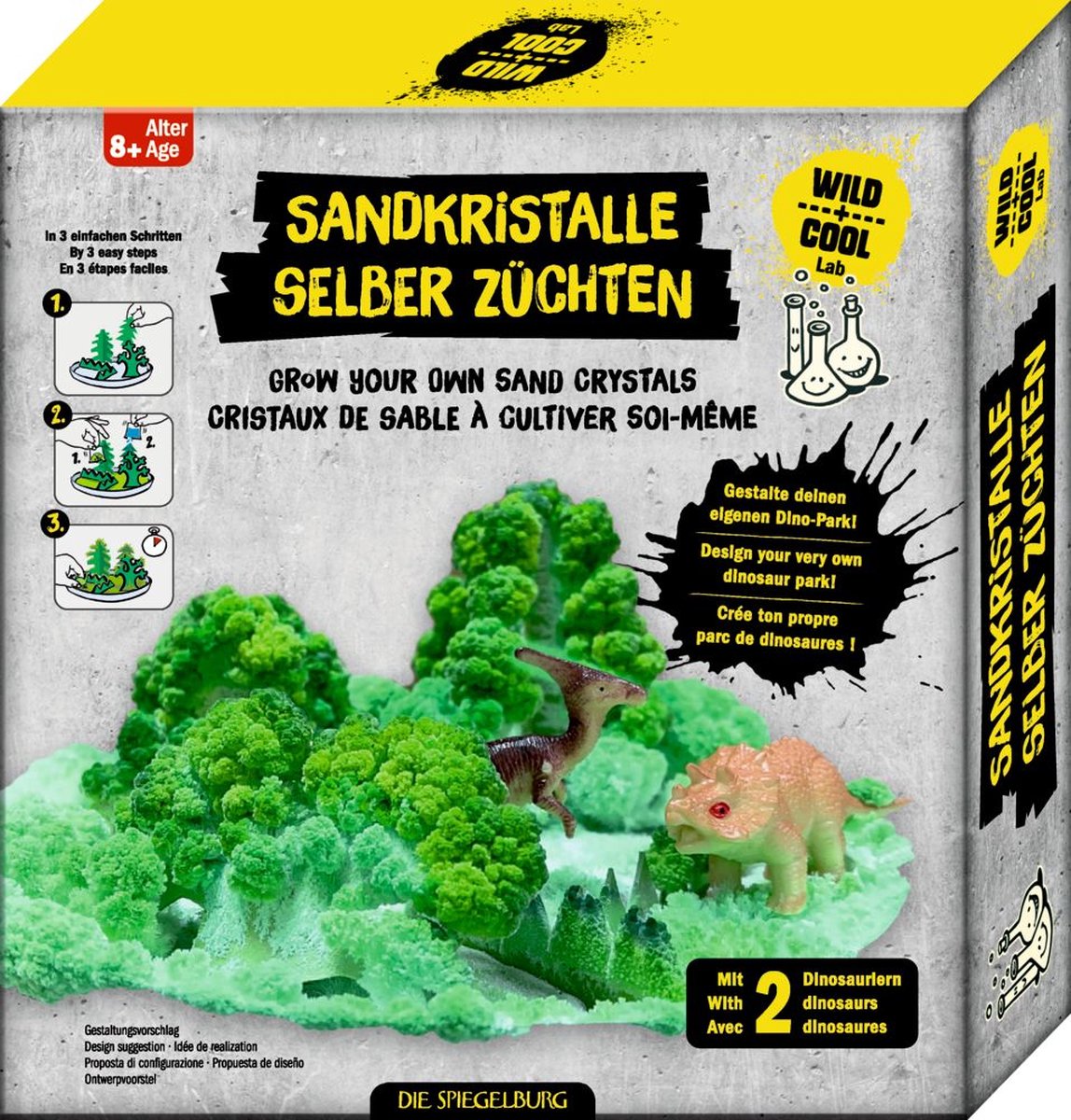 Zandkristallen dinopark DIY knutselset dinosaurus dino