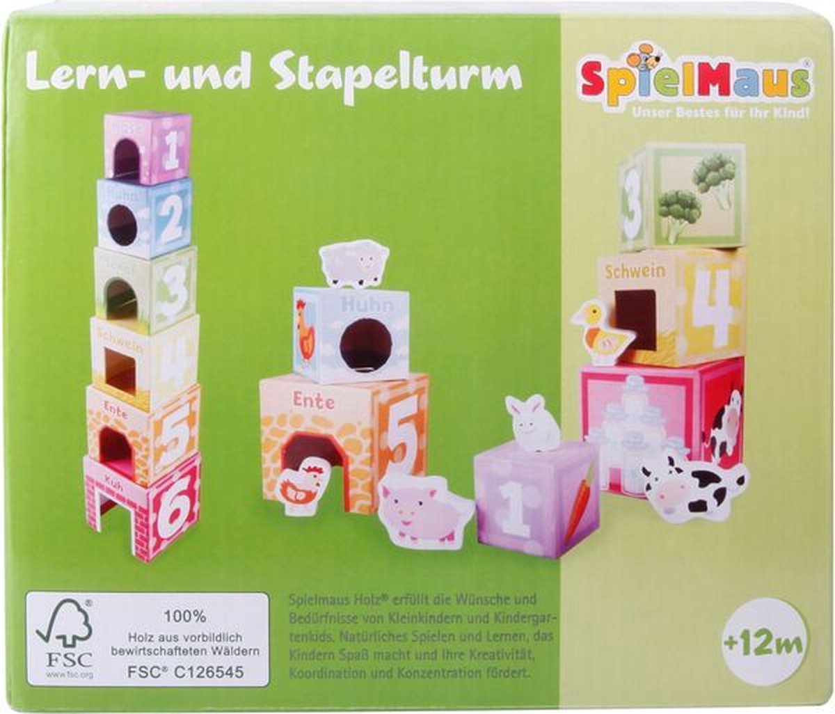 SpielMaus Stapeltoren, 12-delig - 41011271