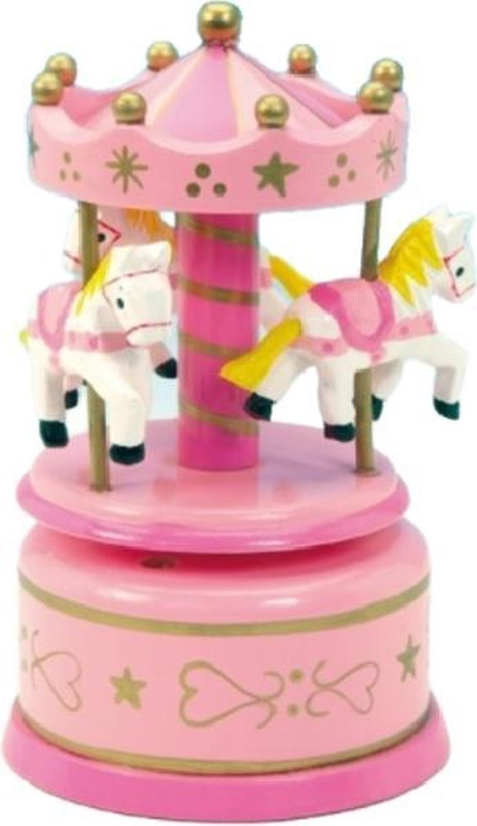 Houten   Roze Paardencarrousel
