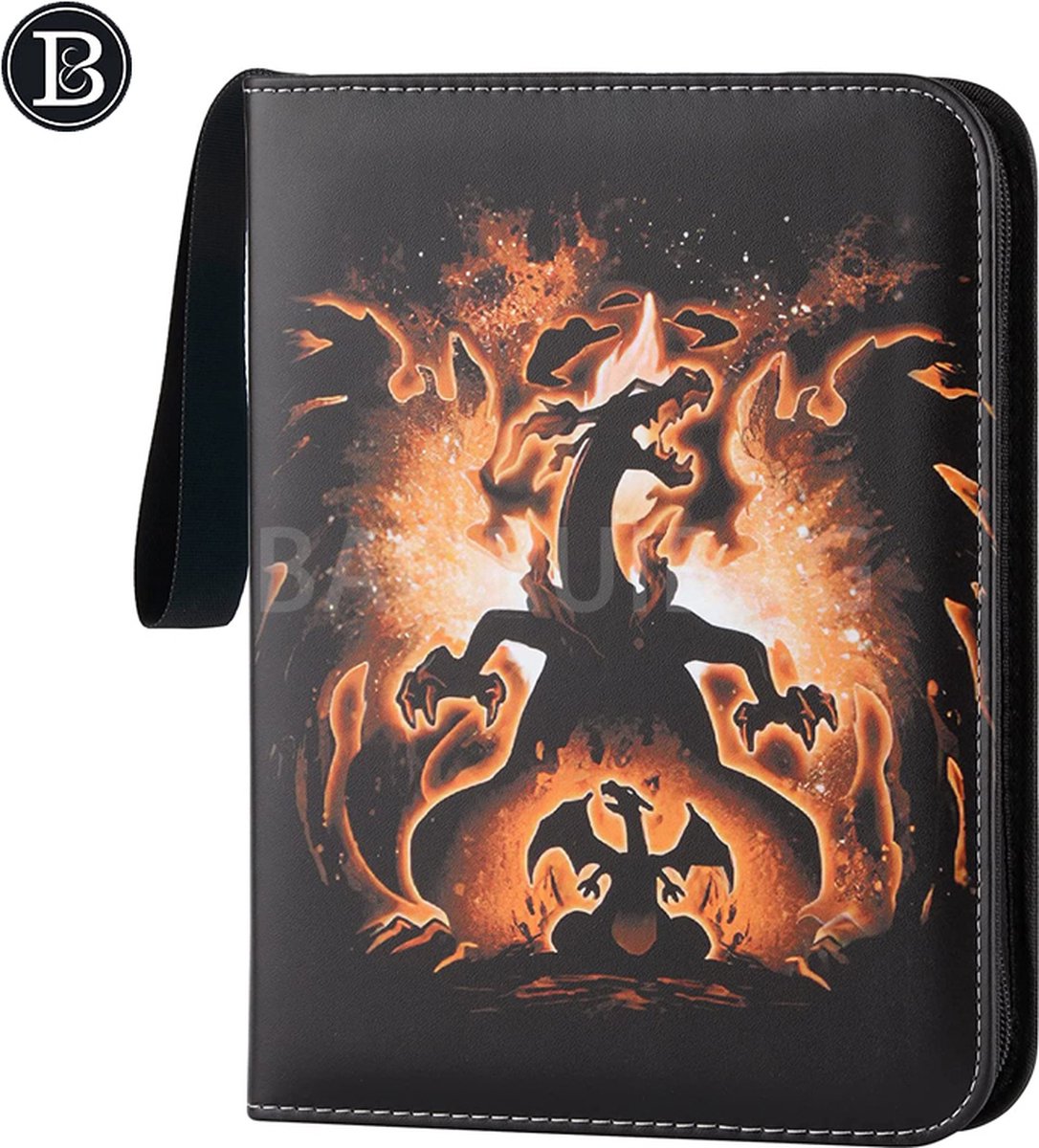 Verzamelmap - 360 Kaarten - 20 Pagina’s map - 9 Pocket / vakken - A4 Formaat - Box - Binder - Charizard