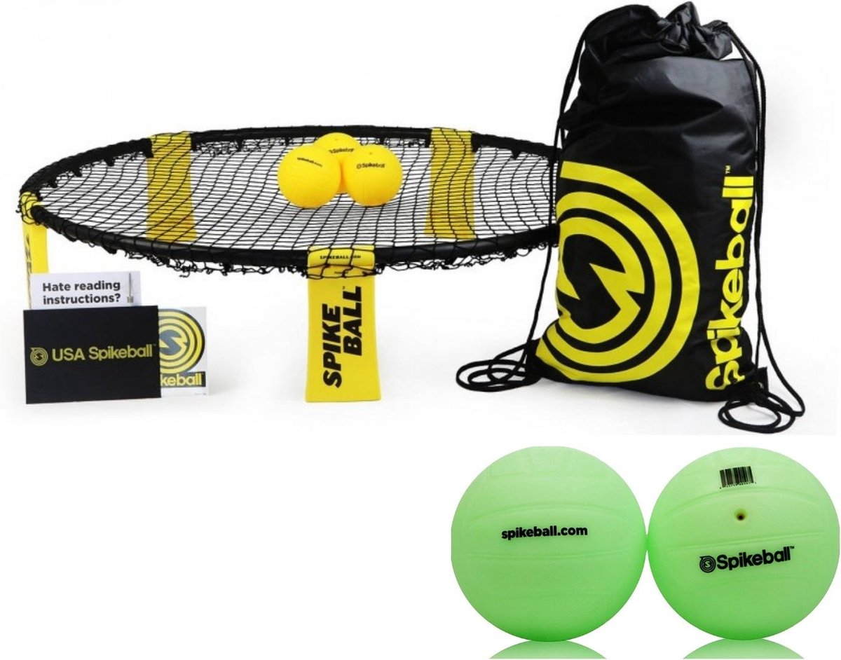   - Standard/Combo Set - Roundball - Geel- Met Extra Set Van 2 GLOW balls