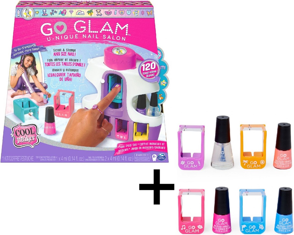 Cool Maker - Go Glam U-Nique Nail Salon met Go Glam U-Nique Nails - Navulling - Bundelpakket