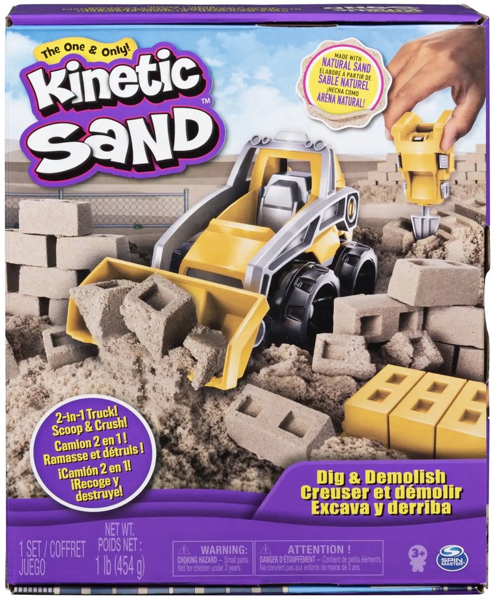 Kinetic Sand Dig set - 454 gram - Met accessoires