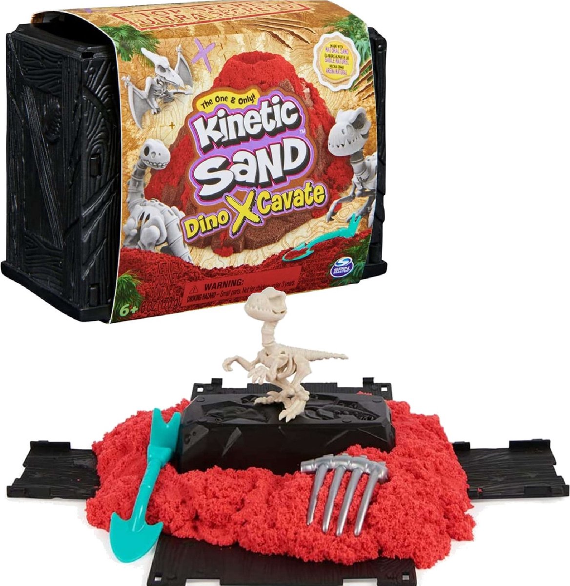 Kinetic Sand Dino X Cavate - Magisch speelzand dat tot leven komt