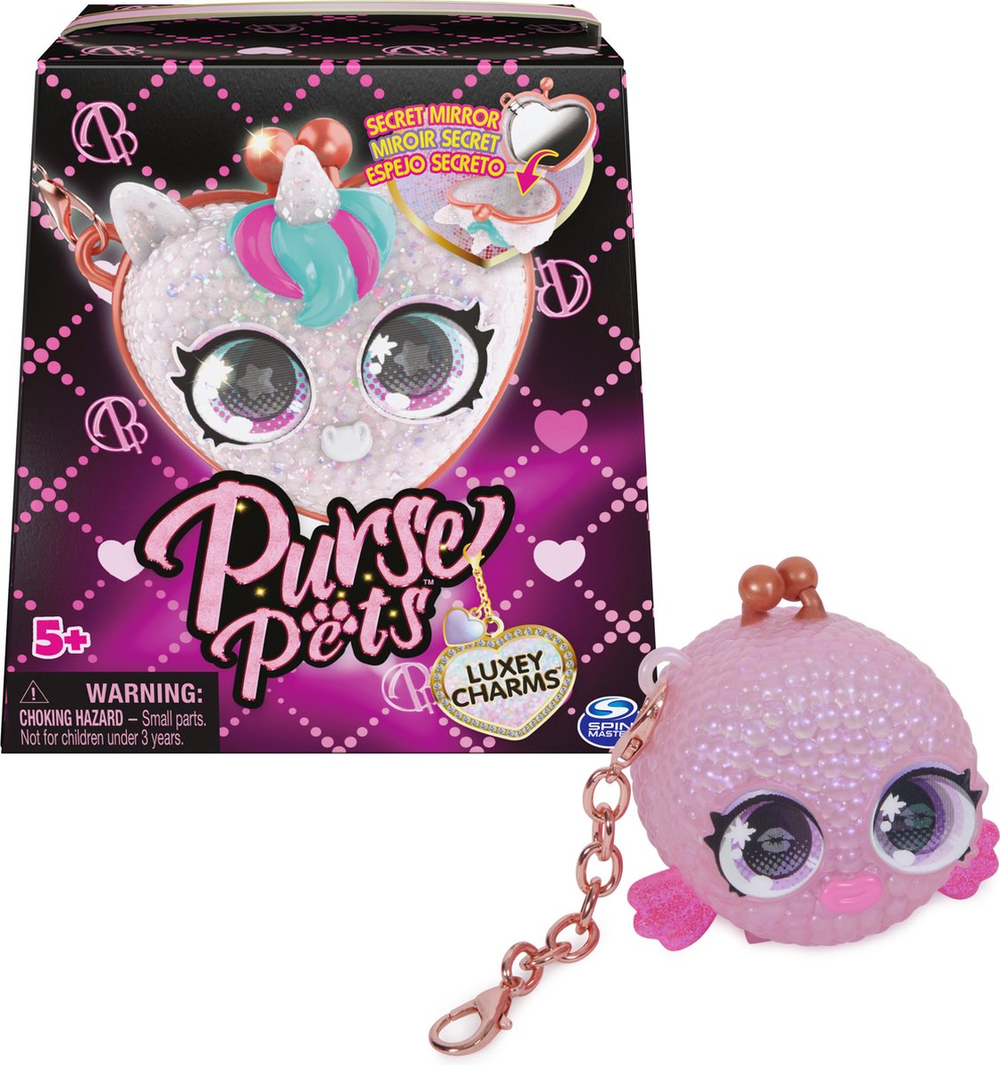Purse Pets Luxey Charms - Sleutelhanger met spigeltje en kleine opbergruimte