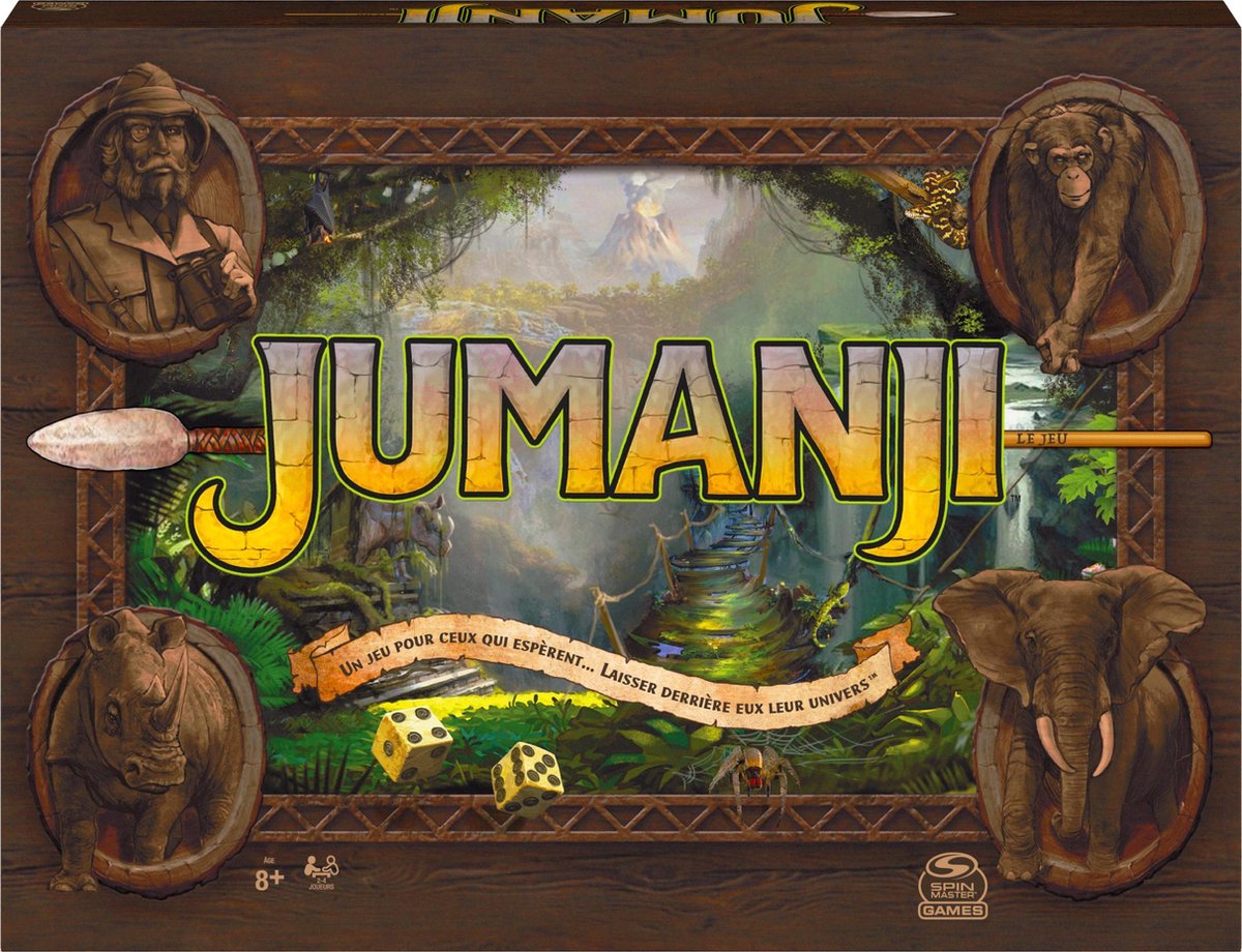 Spin Master Games Jumanji Le Jeu - nieuwste editie van het klassieke avonturenbordspel