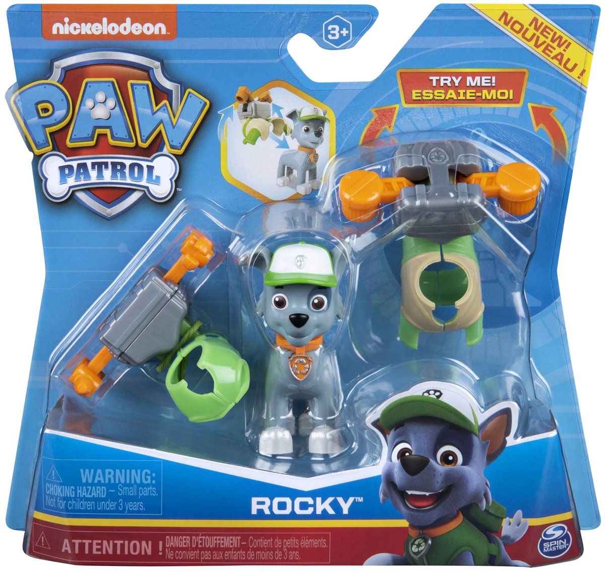Spinmaster Paw Patrol Speelfiguur Rocky Inclusief Accessoires - Paw Patrol Actiefiguur