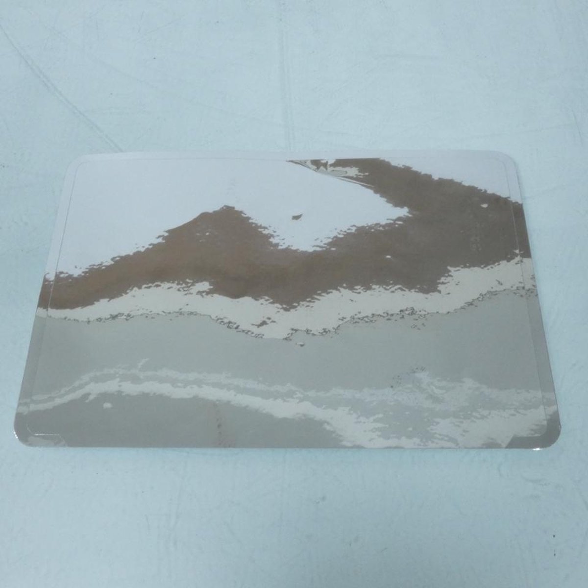 autocollant stickers spm pour auto 210mm x 145mm chromé nieuw