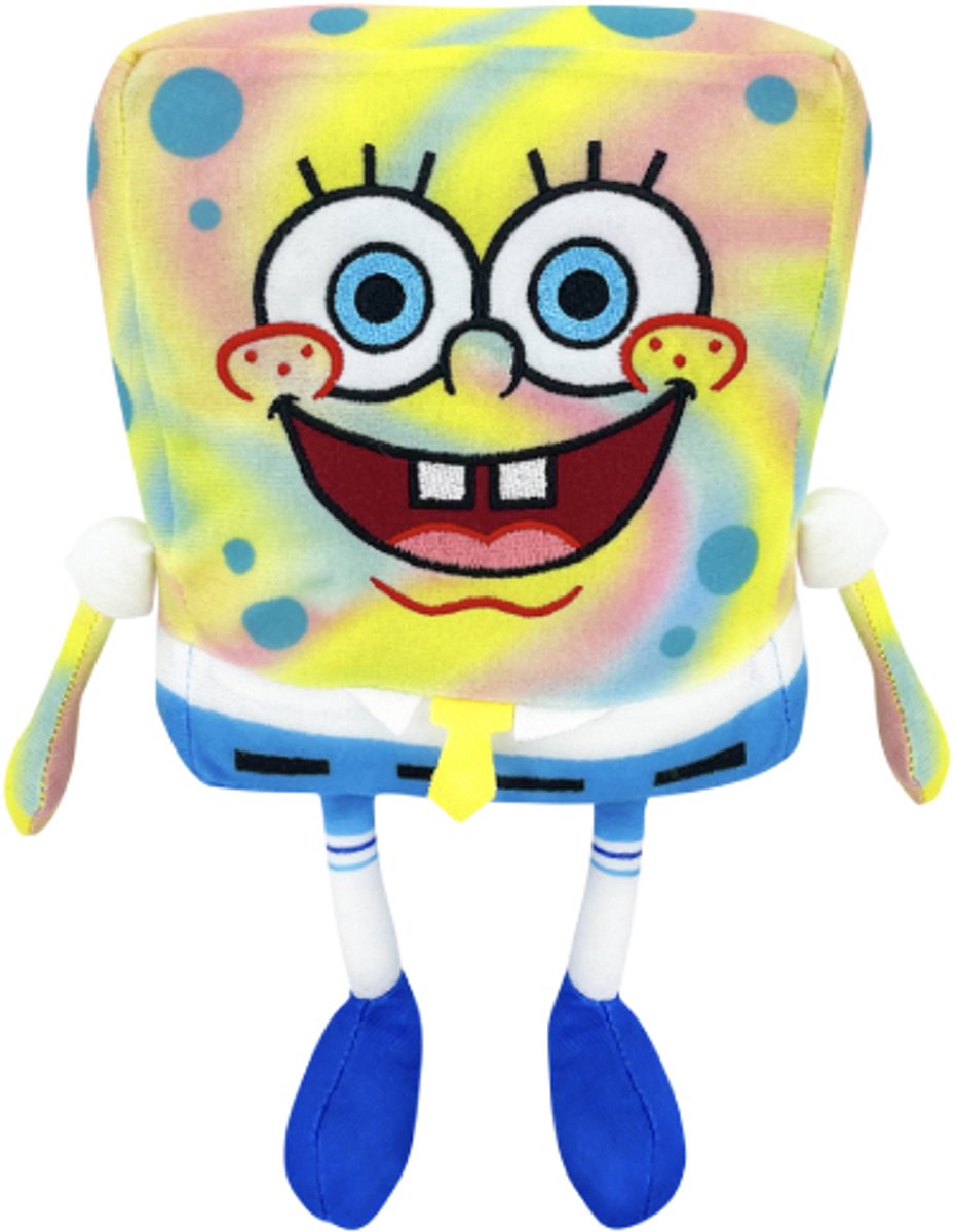 Spongebob Squarepants Tie-Dye Pluche Knuffel 16 cm - Speelgoed Knuffels voor Kinderen Jongens Meisjes - Patrick Ster, Gerrit de Slak, Octo, Spongebob, Meneer Krabs