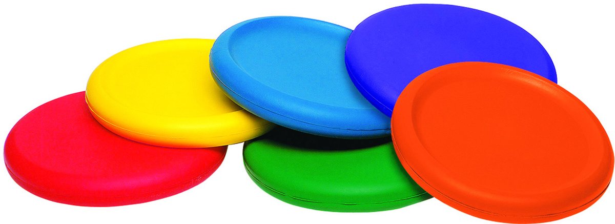 Foam Disc Softskin Frisbee set 6 stuks