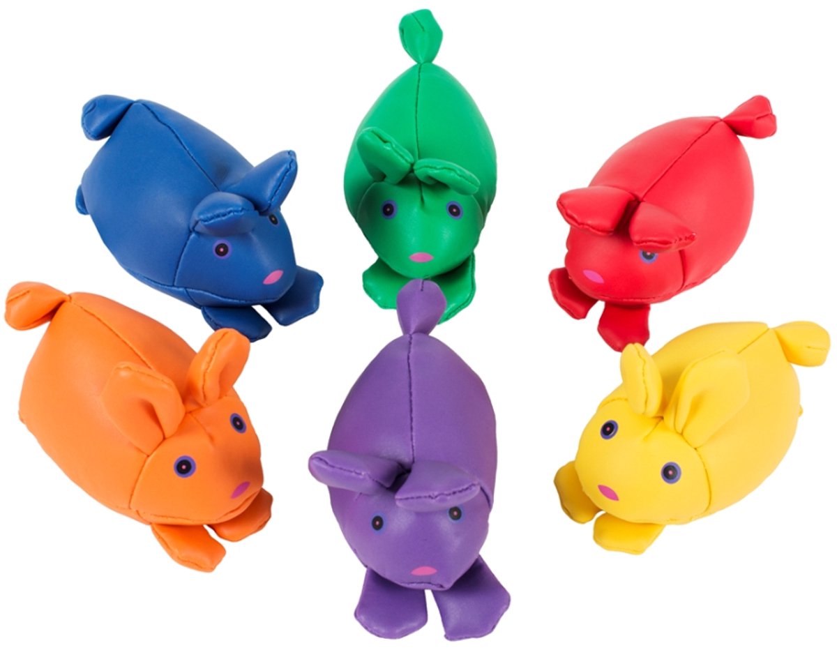 Pittenzak Konijnen - set van 6 konijnen - Pittenzakjes