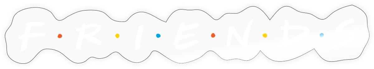 Friends Logo Wit