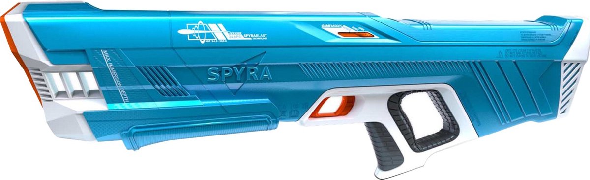 Spyra THREE Blauw - Elektrische Waterpistool - Spyra 3 Watergun Blue - Super Soaker