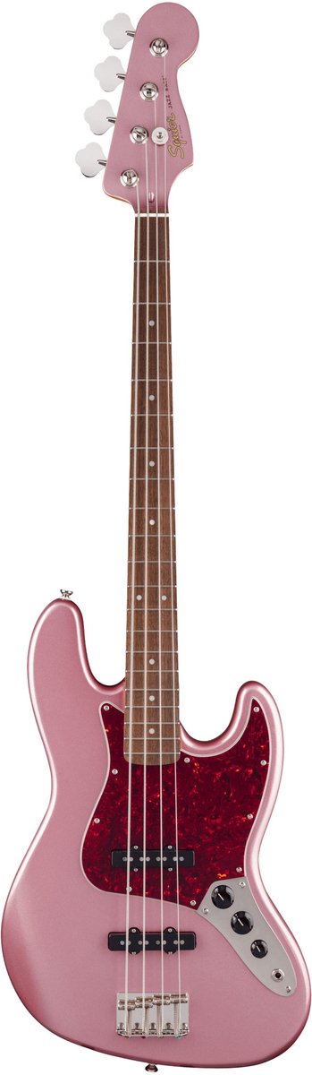 Squier Limited Edition Classic Vibe 60s Jazz Bass LRL Burgundy Mist - Elektrische basgitaar
